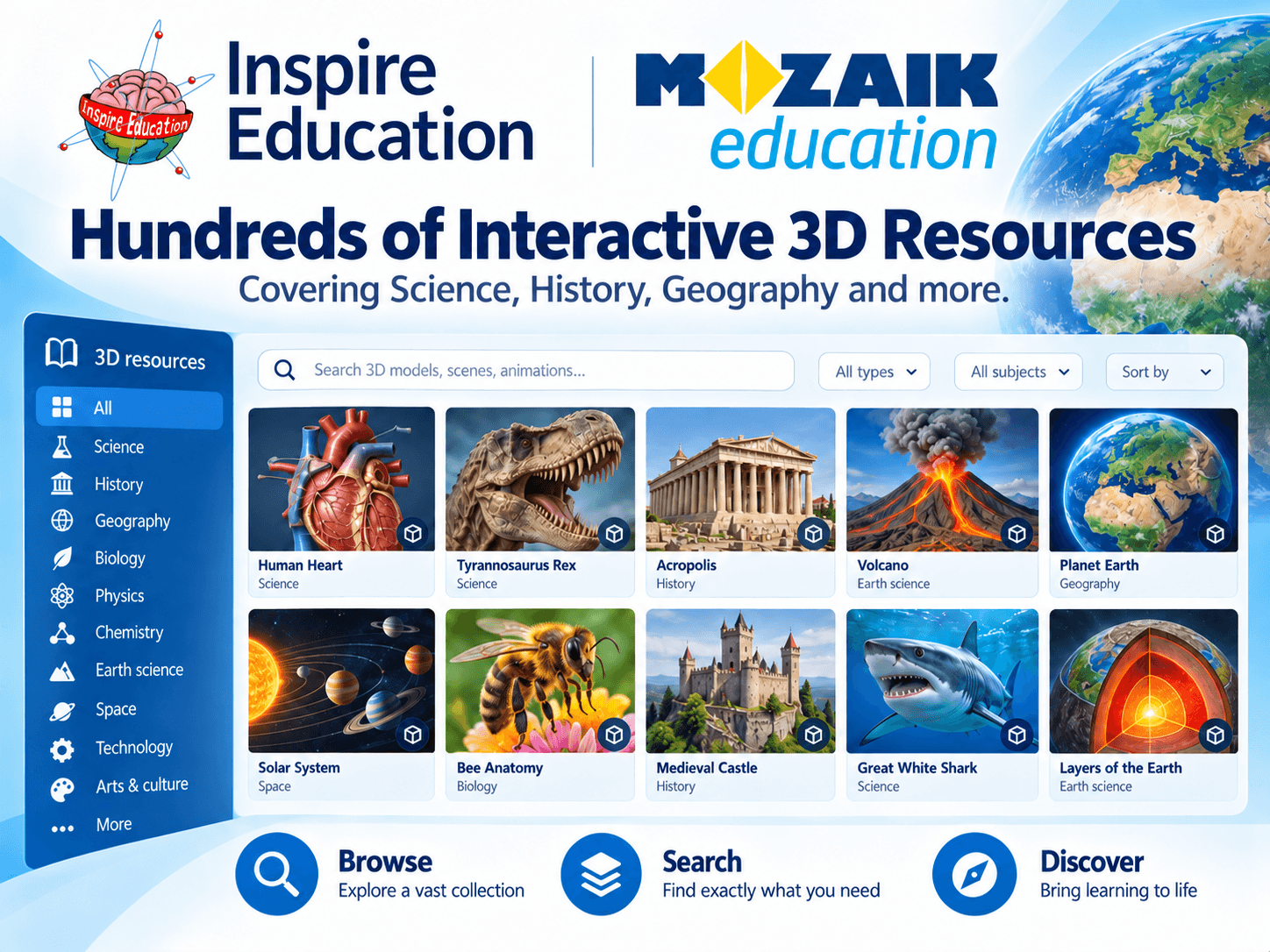 Mozaik Education – Interactive 3D Learning for Schools logo