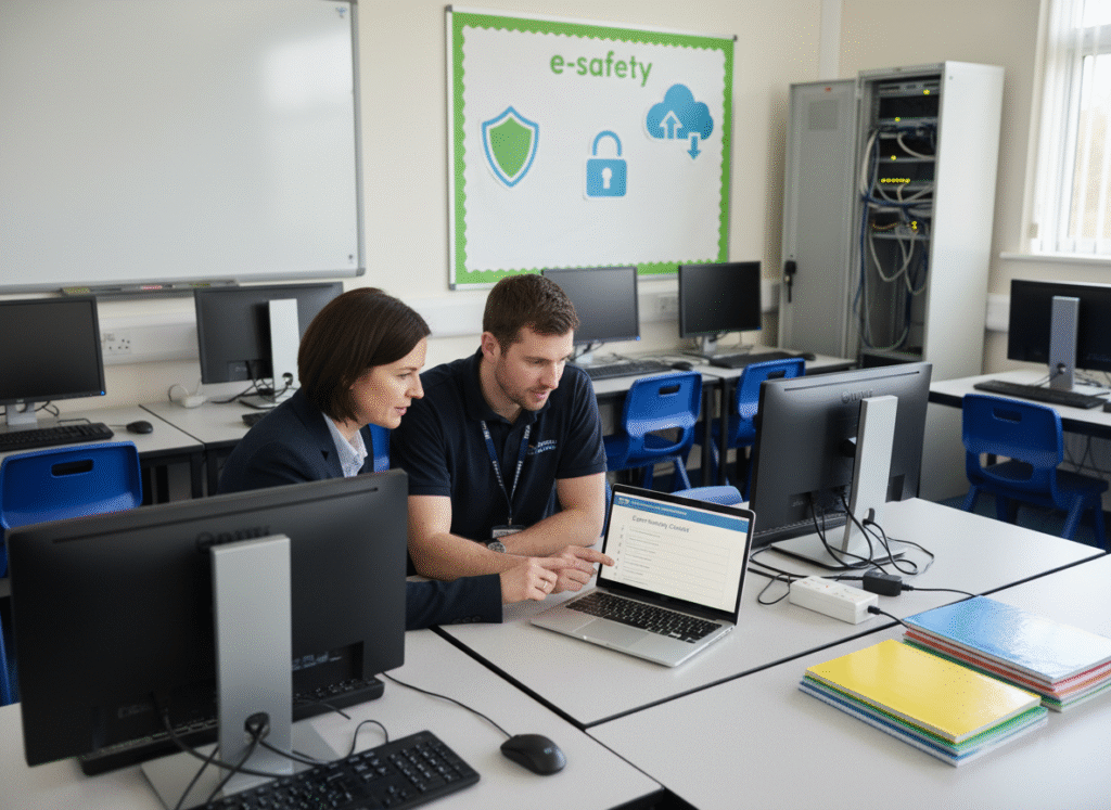 Essential 8 Point School cyber security checklist for spring term (Jan–Mar)