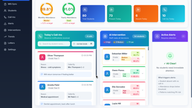 AttendTrack_Dashboard
