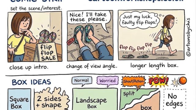 Comic-Strip-Cartoon-Workshop-sheet