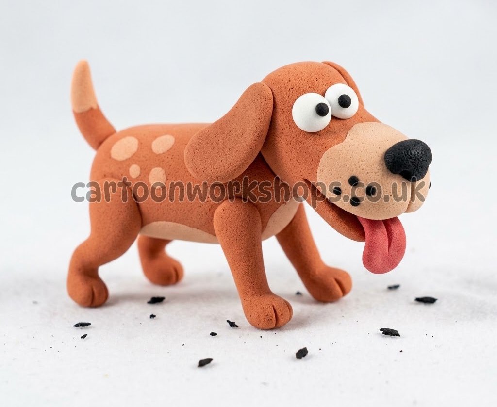 Happy-Dog-Cartoon-digital-render-foam-clay-copy